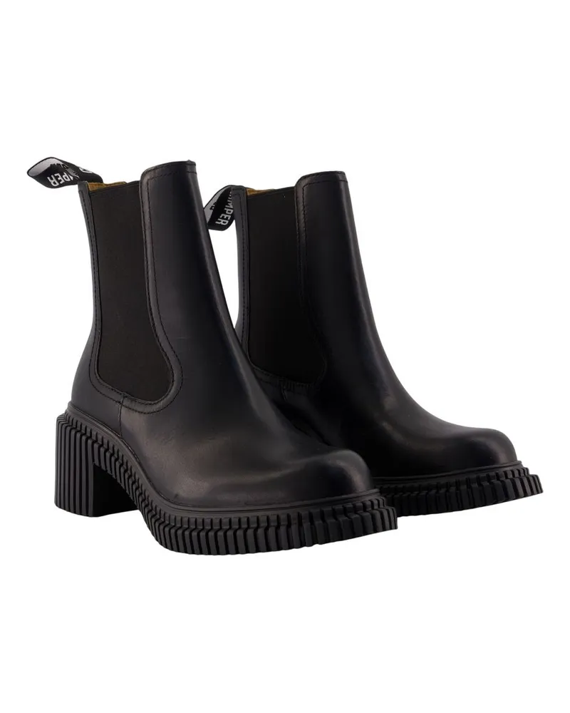 Camper Women's Noray Ankle Boots -  Leather Black Cowhide Shoes Ankle-Boots Black