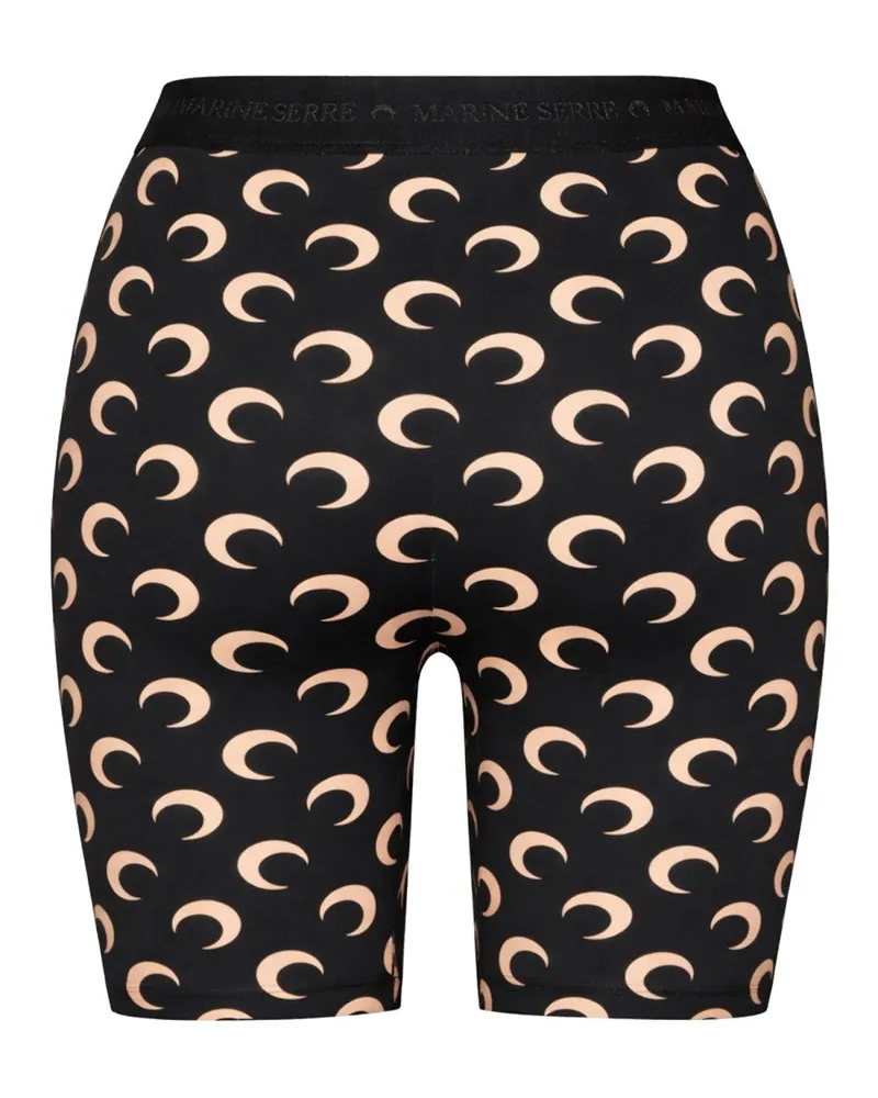 Marine Serre Moon Shorts — Black Black