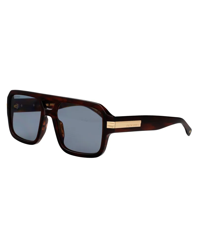Dsquared2 Men's Sunglasses D20197-S Brown Horn Acetate Brown