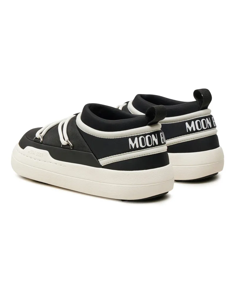 Moon Boot Women's Park Icon Slip-On Sneakers Black Shoes Black