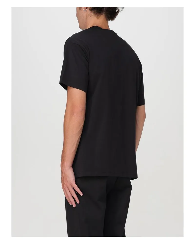 Versace Jeans Men's Black Cotton T-Shirt Black