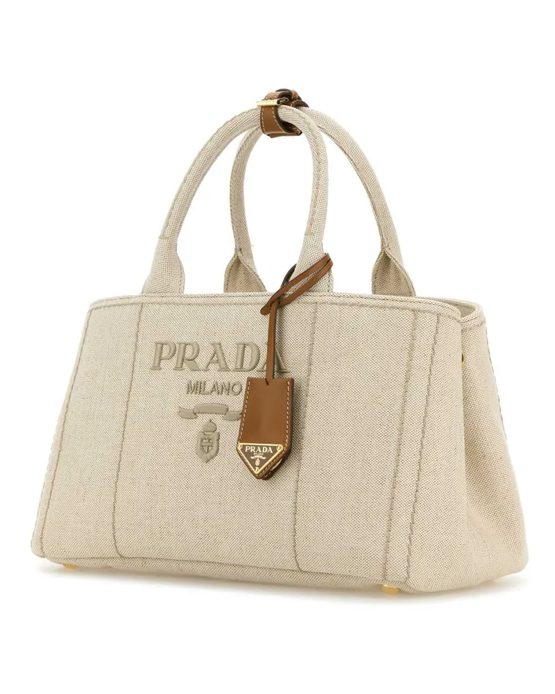 Prada Women's Milano Tote Beige Calf Leather Beige