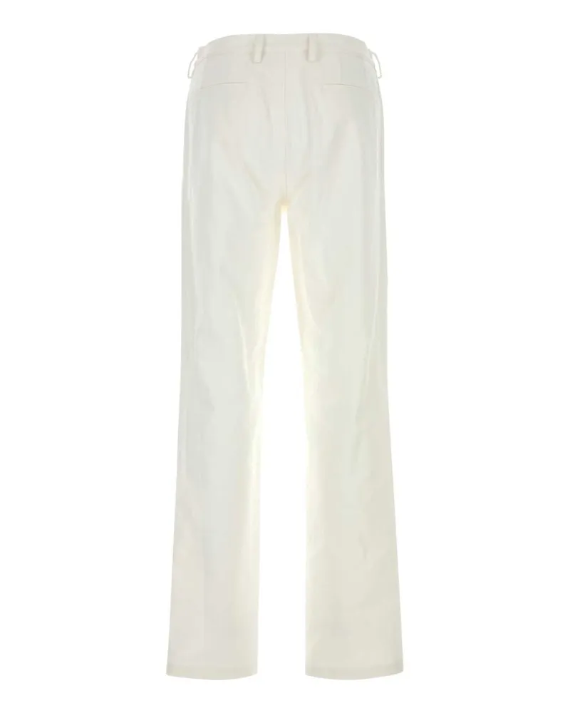 Rier Men's Trousers White Cotton White