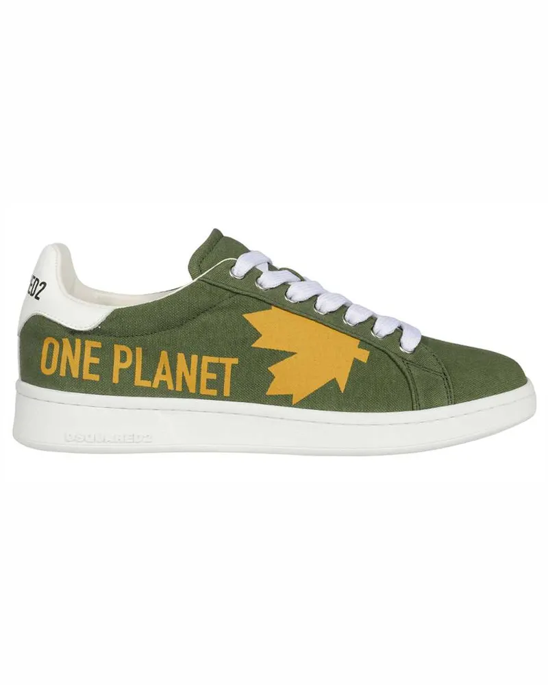 Dsquared2 Men's Boxer Low-Top Sneakers Green Trainers Green