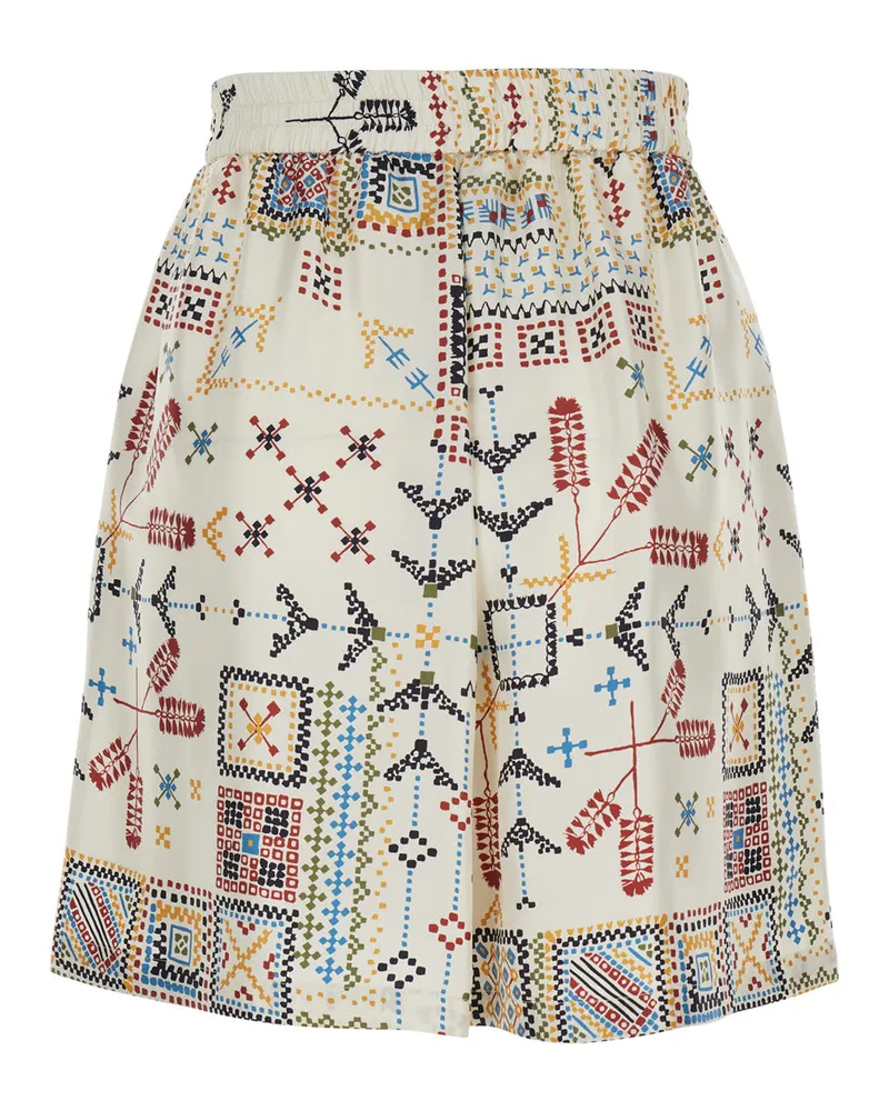 Momoni Women's Shorts Silk Multicolour Multicolor