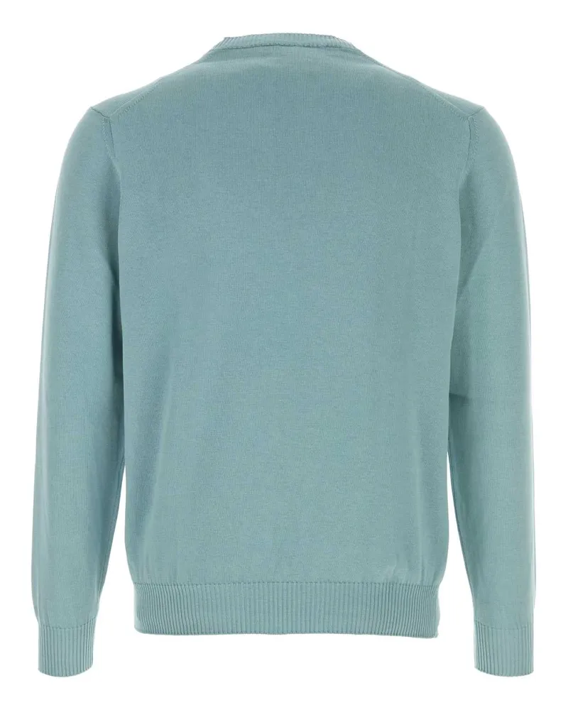 Fedeli Men's Light-Blue Cotton Sweater Cartadazucchero Exterior: Maglieria Green