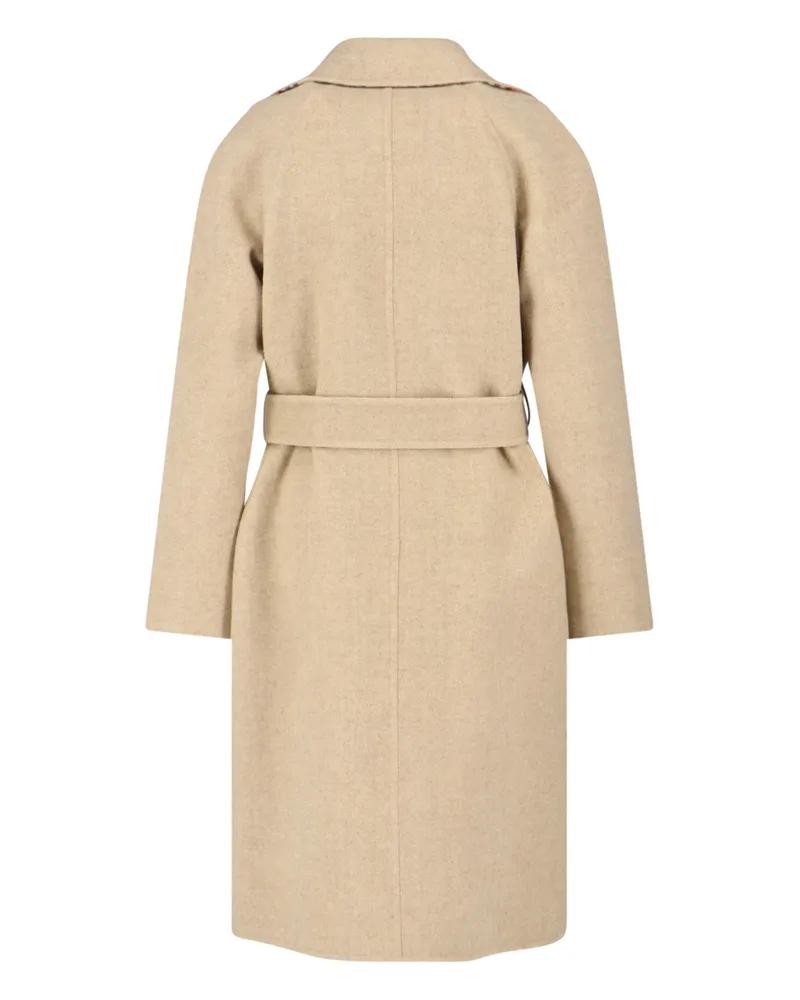 Burberry Women's Jackets Beige Wool Beige