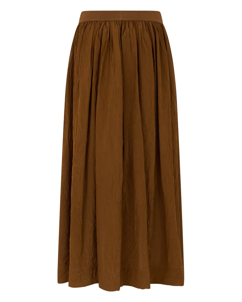 Uma Wang Women Skirt, Long Mustard Viscose Brown