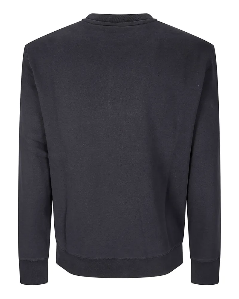 Kitsuné Fox Head Embroidered Sweatshirt — Black Black