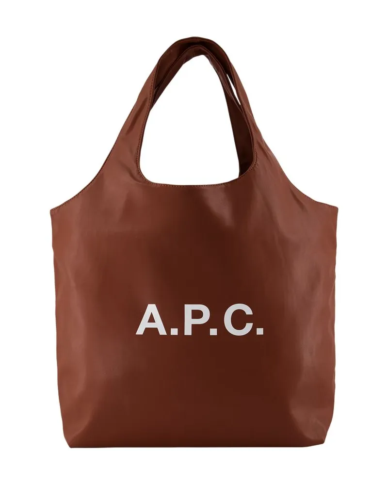 A.P.C. Women's Ninon Tote Brown Synthetic Brown