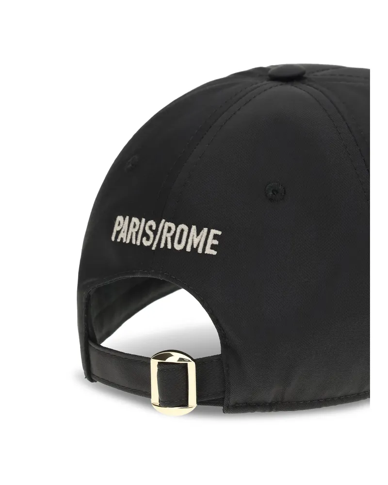 Valentino Garavani Men's Baseball Hat Black-Cream Cotton Black/cream Black