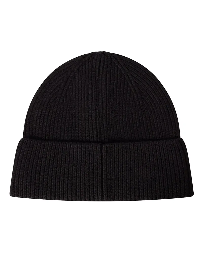 Champion 806436 Wool-Blend Ribbed Knit Beanie — Black Black
