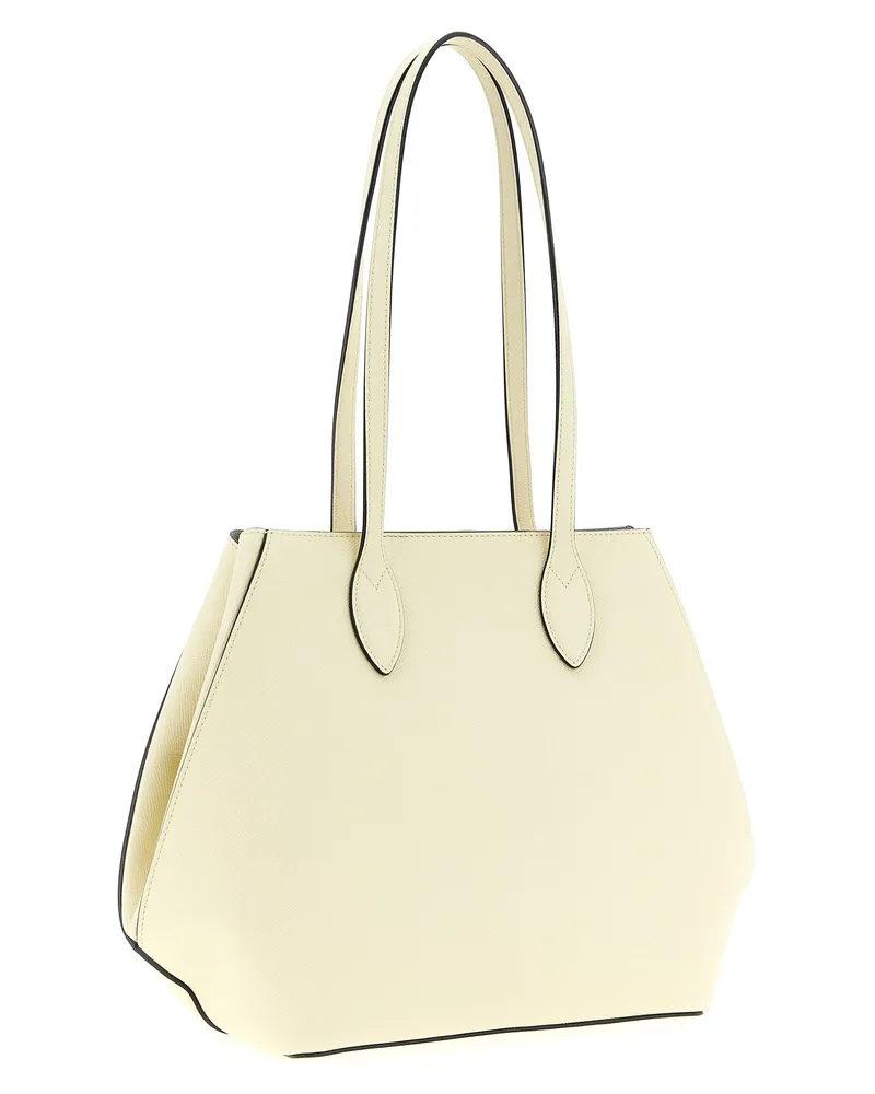 Valextra Women's Vivi Tote White Calfskin Leather White
