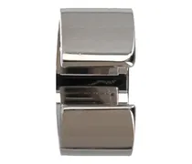 Minimalist Brass Ear Cuff — Silver