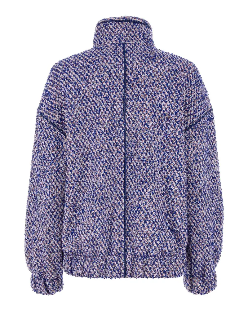 Philosophy Di Lorenzo Serafini Women's Multicolor Cotton Blend Oversize Jacket Fantasiaazzurro Giubbini Blue