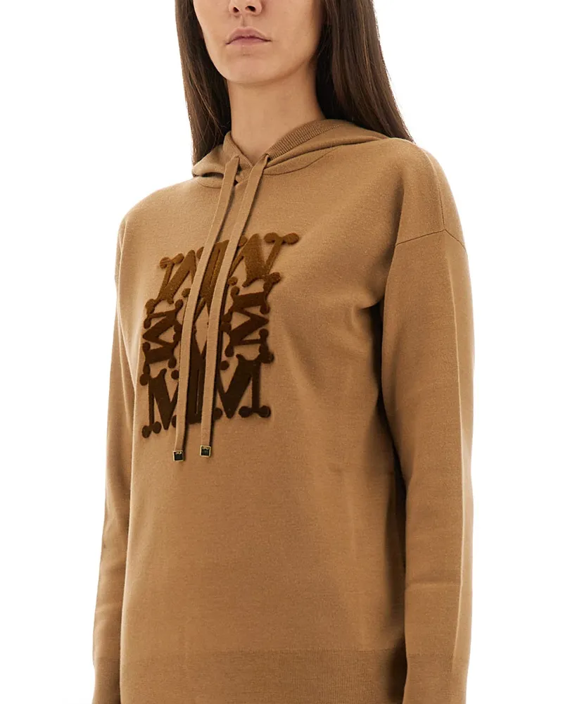 Max Mara Taddeus Hooded Sweater — Beige Beige