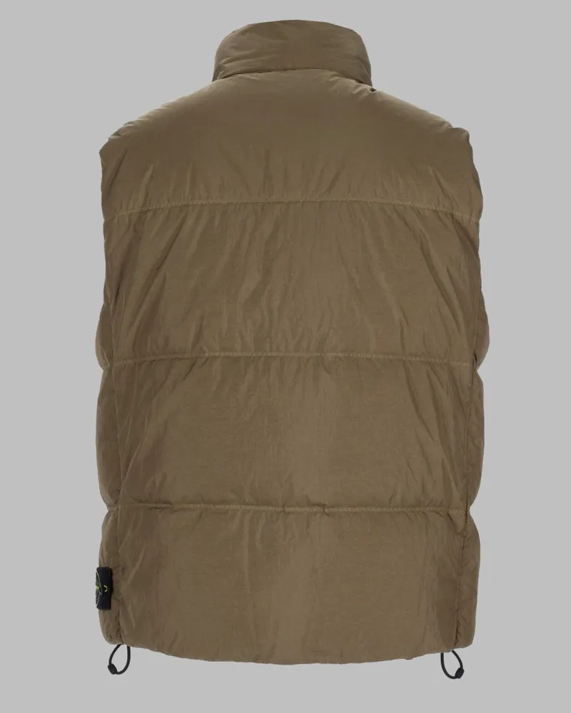 Stone Island Padded Down Gilet — Green Green