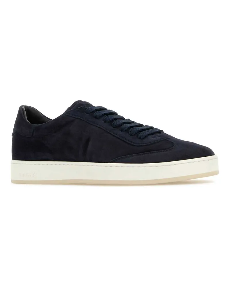 Church's Men's Navy Blue Suede Largs 2 Sneakers Vitello Navy