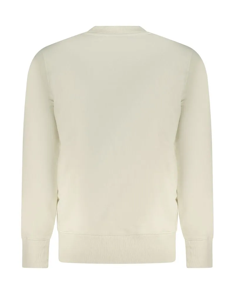 Calvin Klein Cotton-Blend Logo Sweatshirt — Beige Beige