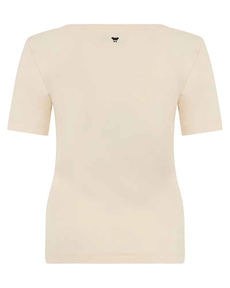 Max Mara Cotton T-Shirt — Cream Cream
