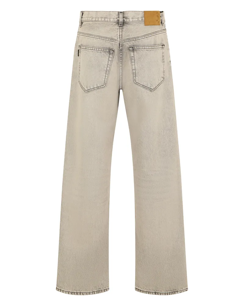 Haikure Women's Straight-Leg Jeans Beige Cotton Beige