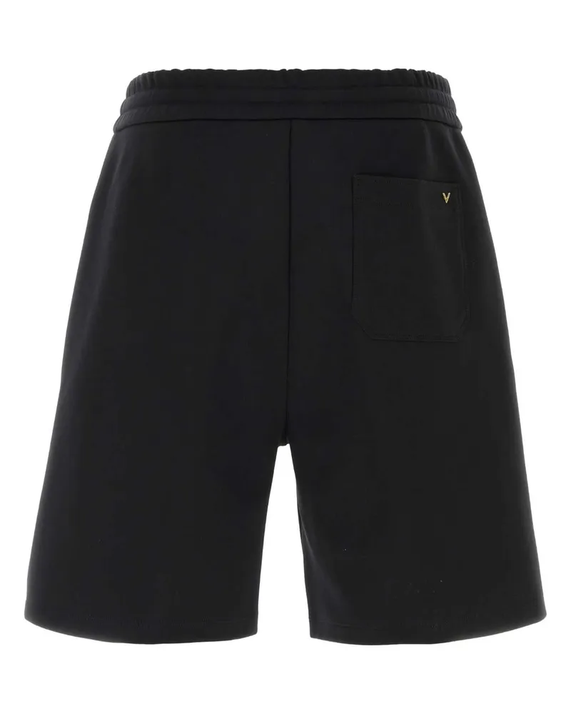 Valentino Garavani Men's Black Jersey Bermuda Shorts Nero Copl Black