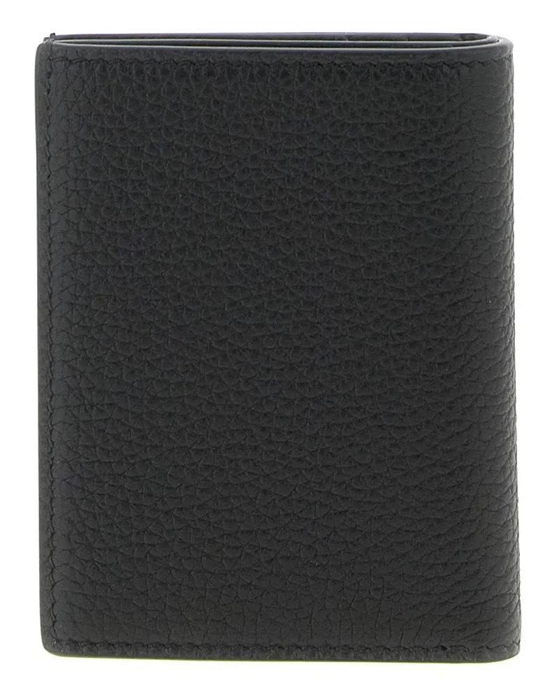 Tom Ford Grain Leather Card Case — Black Black