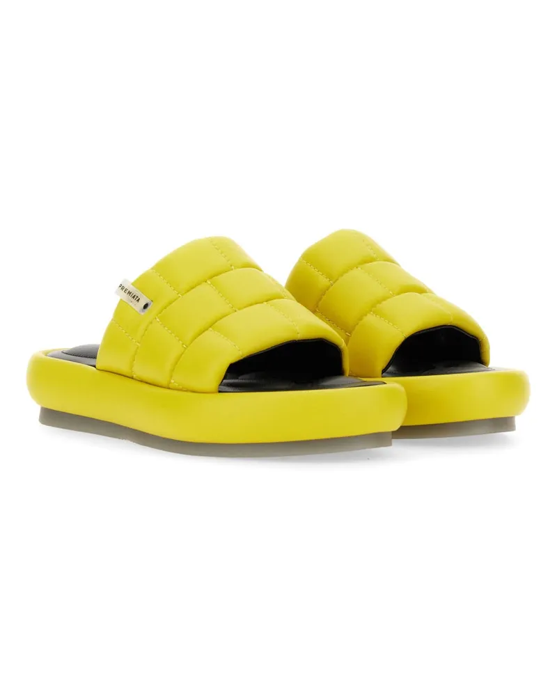 Premiata Lamb Leather Sandal — Yellow Yellow