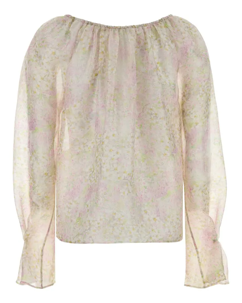 Alberta Ferretti A02221649 1224 Fantasiarosa Camicie Shirt Pink