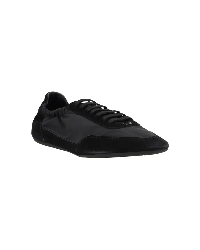 Prada Men's Black Recycled Polyamide Sneakers Black