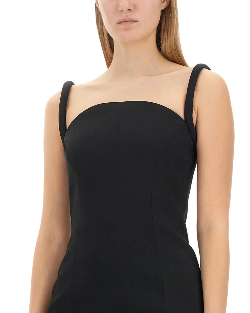 Versace Rolled Midi Dress — Black Black