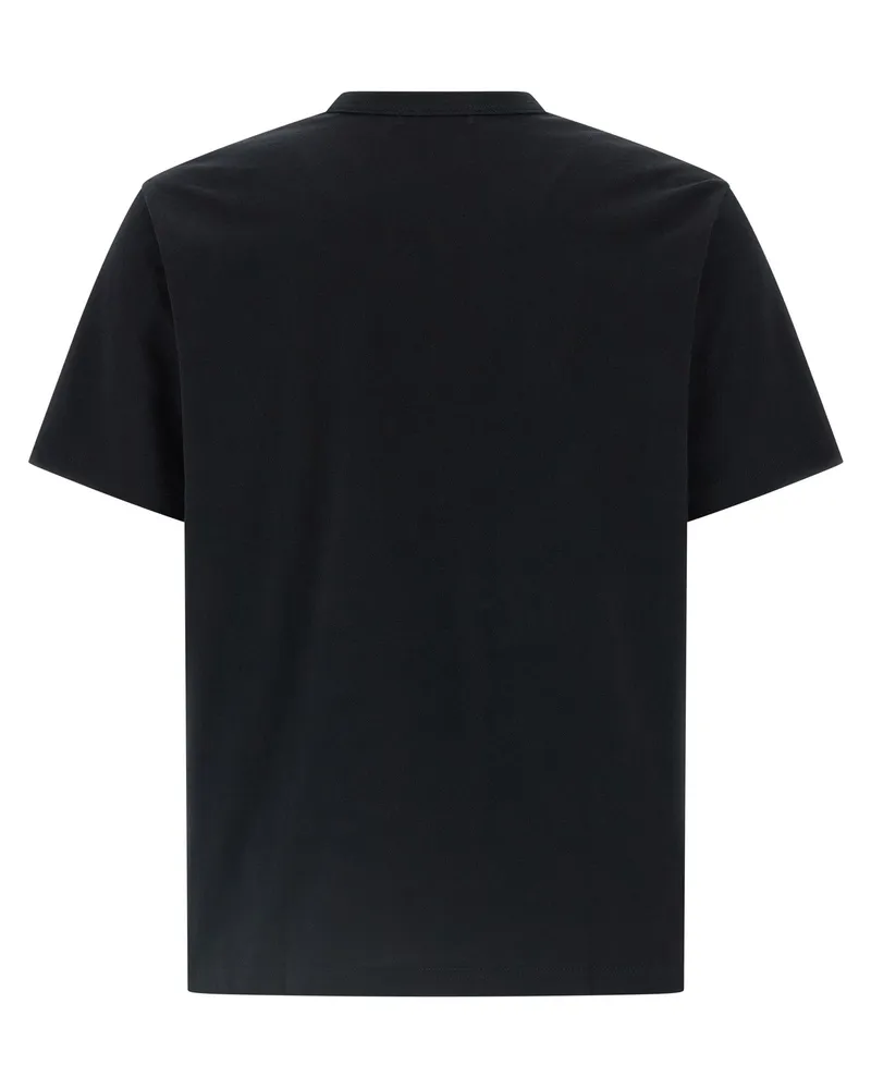 Comme des Garçons Men's Black Cotton T-Shirt Black