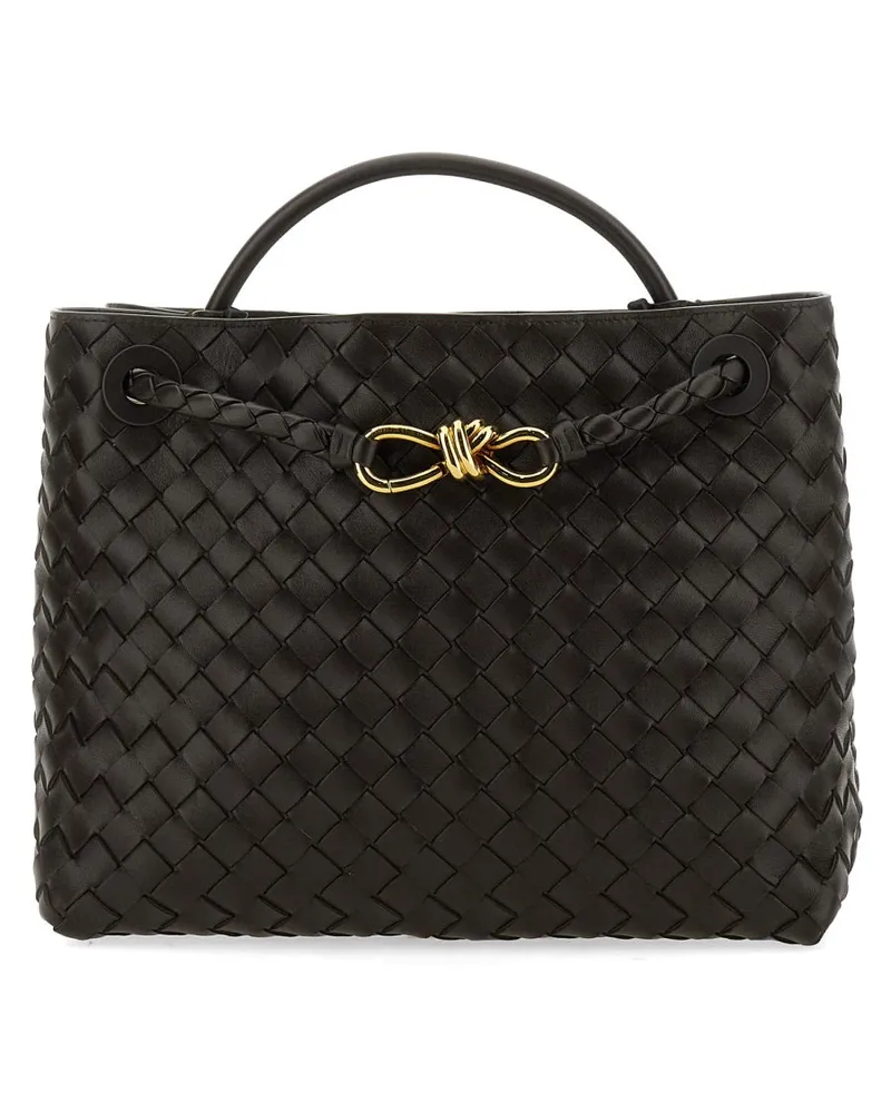 Bottega Veneta Women's Medium Andiamo Leather Handbag Brown Lamb Handbags Hand Bags Brown