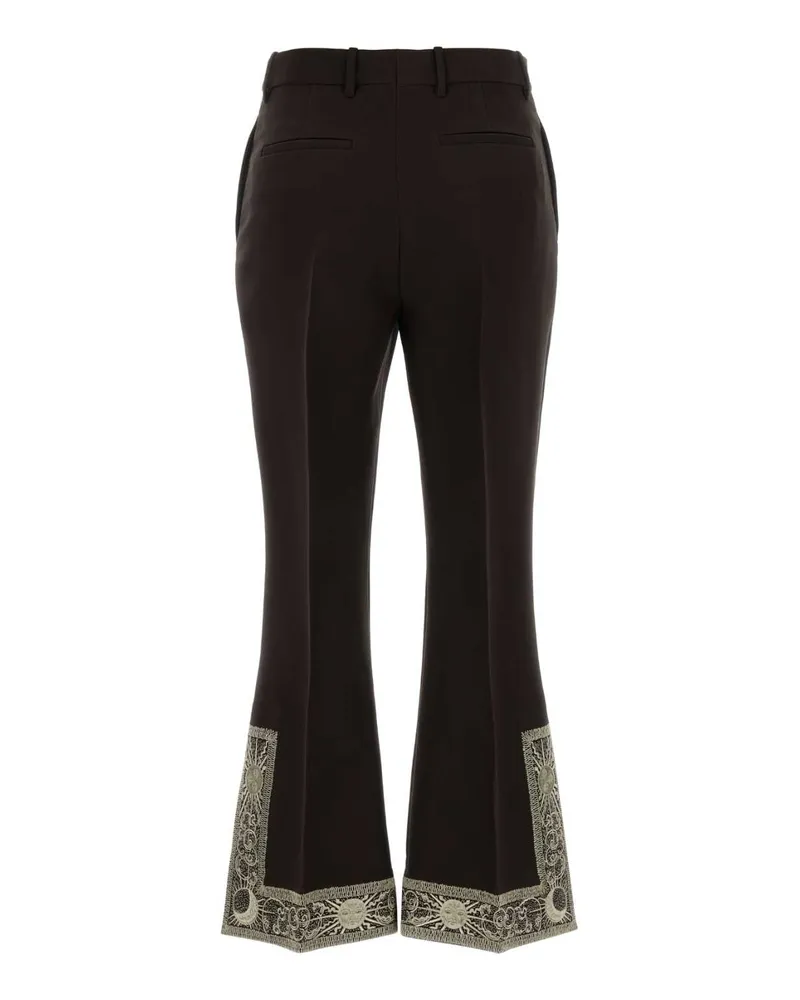 Burberry 8123869 C5088 Charredbrown Exterior: Wool Silk Pantaloni Trousers Brown
