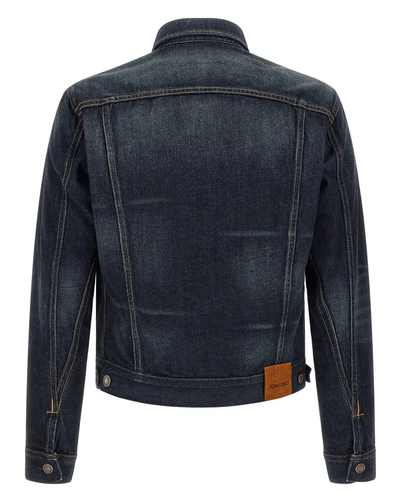 Tom Ford Selvedge Icon Jacket — Dark Blue Dark