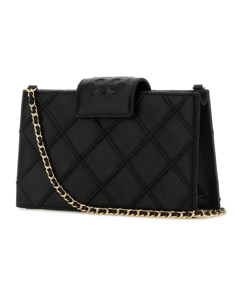 Tory Burch Women's Black Leather Fleming Crossbody Bag Borse A Tracolla Black