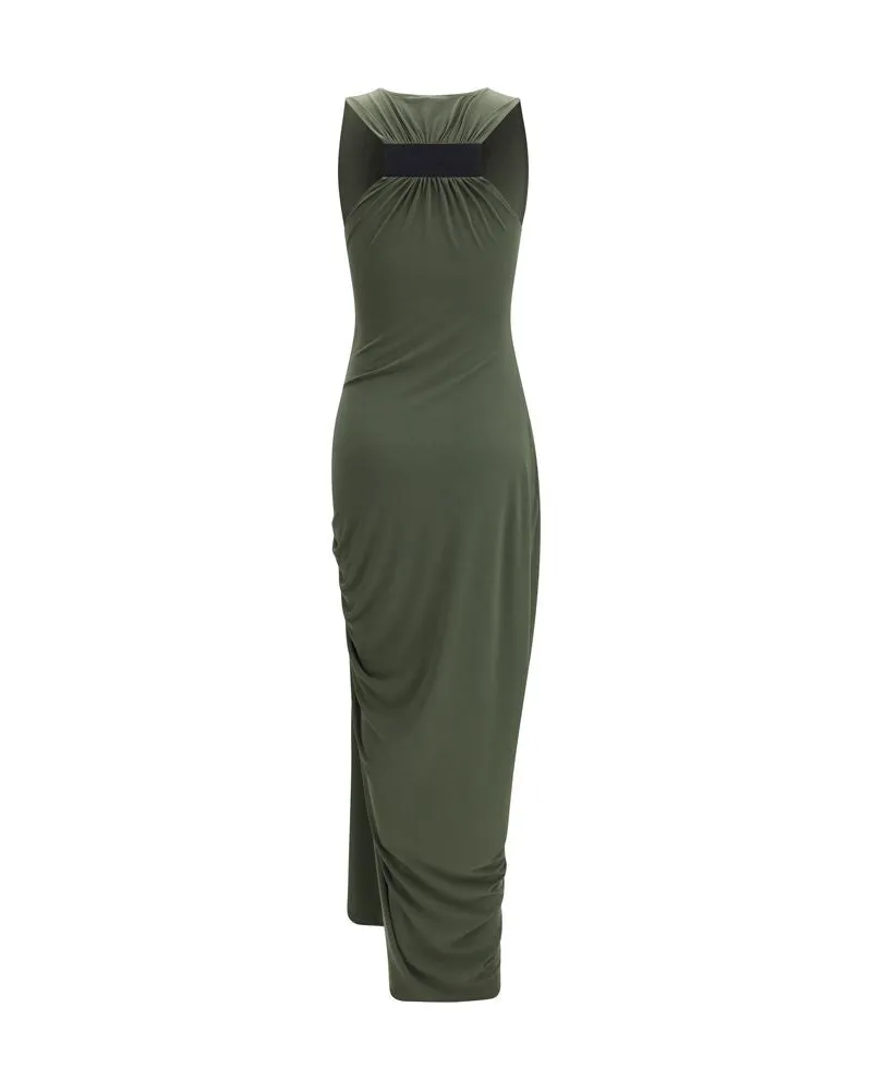COPERNI Women Bicolor Polyester Casual Dress Green