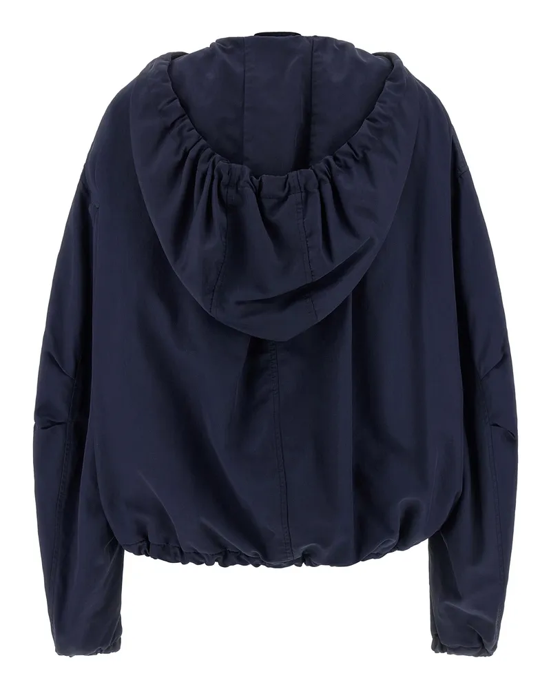 ATTICO Women's Blue Polyamide Bomber Clothing Navy