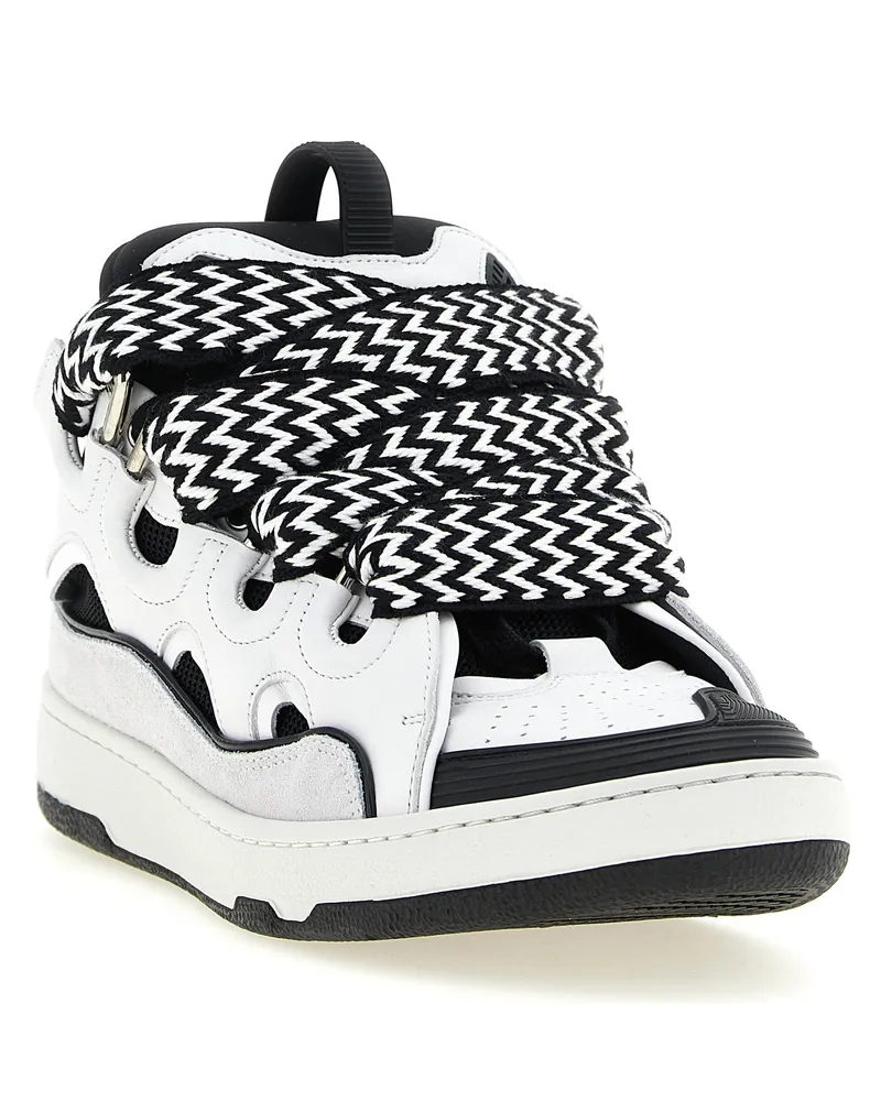 Lanvin Curb Sneakers — White White
