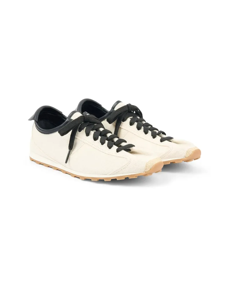 Jacquemus Organic Cotton Canvas Sneakers — Beige Beige