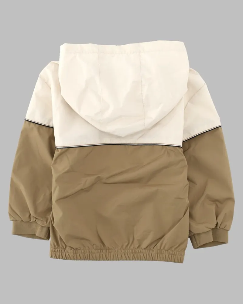HUGO BOSS Water-Resistant Windbreaker Jacket — Beige Beige