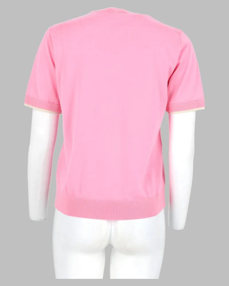 Versace Logo Wool Sweater — Pink Pink