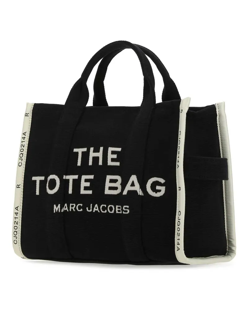 Marc Jacobs Women's Black Canvas The Tote Shopping Bag 001 Cotton + Polyester Borse A Mano Black