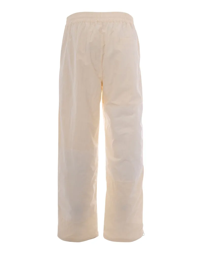 Arte Antwerp Men's Trousers Track Squared Cream Nylon Beige