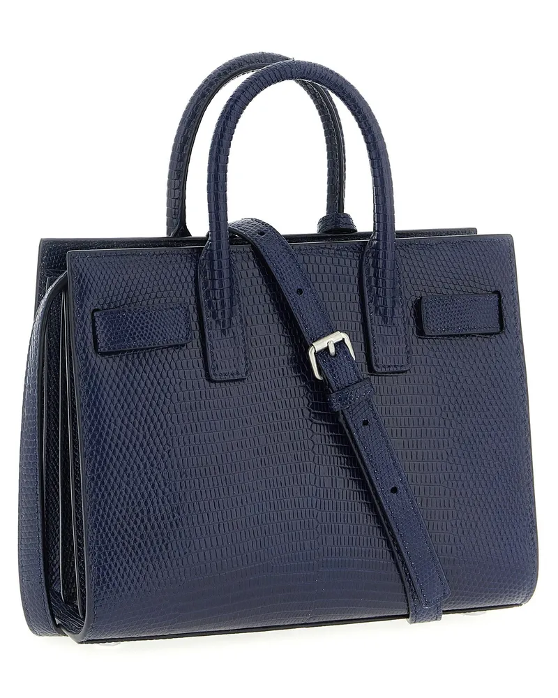 Saint Laurent Nano Sac Top Handle Bag — Navy Navy