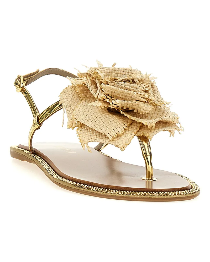 Le Silla Rose Sandal — Gold Gold