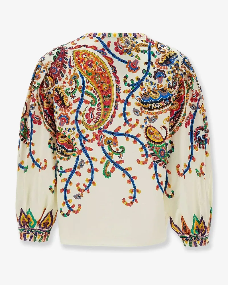 Etro Women's Multicolor Cotton Shirt White 