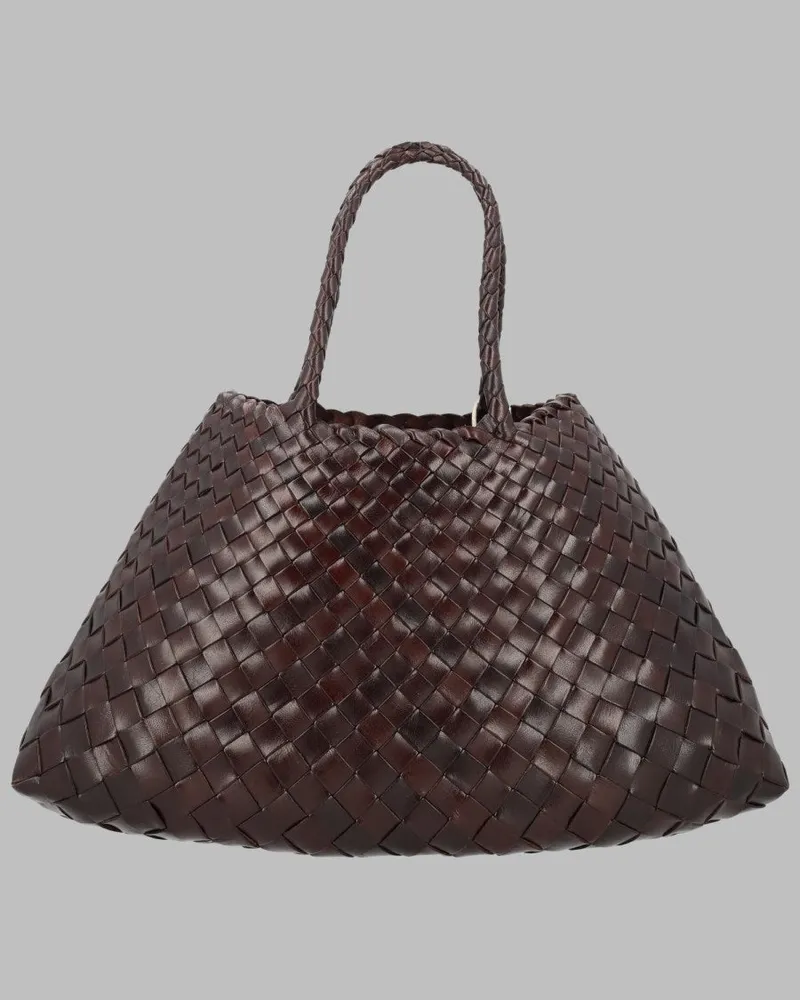 Dragon Diffusion Santa Croce Leather Shoulder Bag — Brown Brown