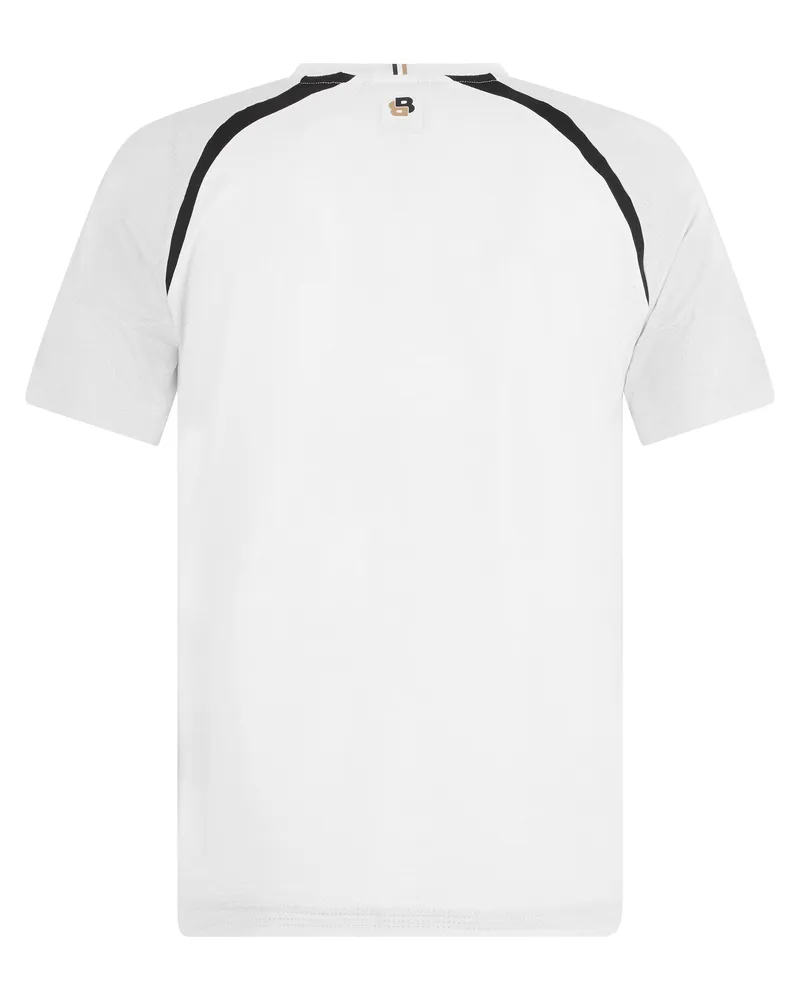 HUGO BOSS Men's Short-Sleeve Technical T-Shirt White Polyester T-Shirts And Polos White