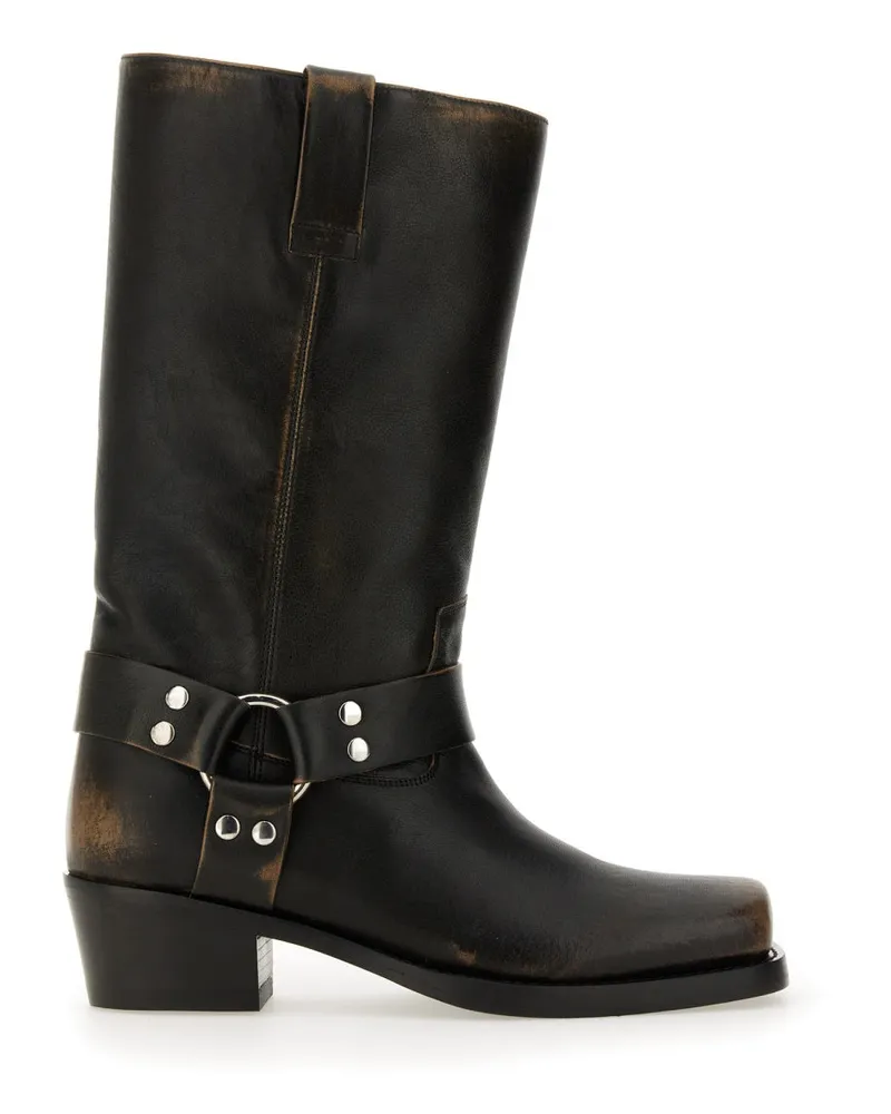 Paris Texas Roxy Boot — Black Black